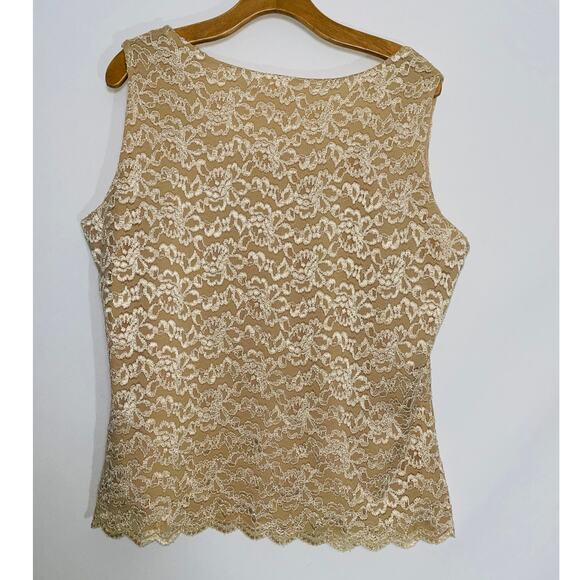 Coldwater Creek Lace Tank - Woman's‎ Size L - Style w/ Jeans or Dressed Up - Picture 2 of 8